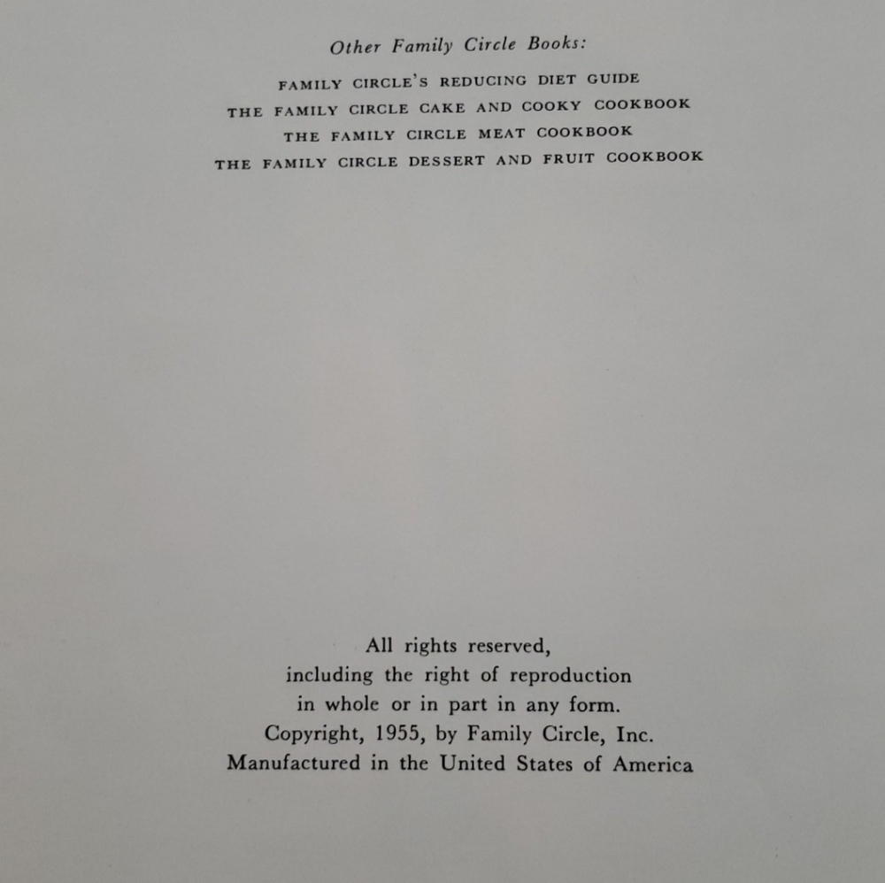1955 Vintage The Family Circle Fish and Poultry Cookbook, Hardcover Illustrated - Picture 7 of 15